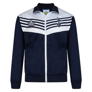 Score Draw Mens 1978 Tottenham Hotspur FC Bomber Jacket / Navy/White